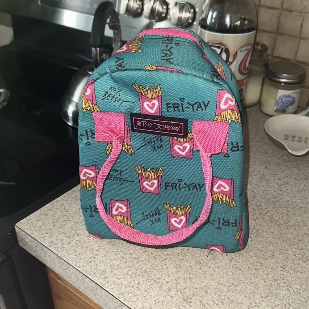 Betsey Johnson Fri-Yay French Fries Insulated Lunch Tote